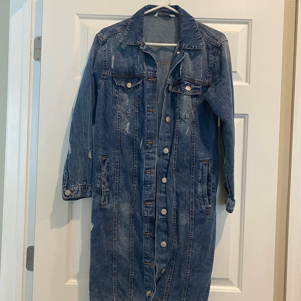 Jean jacket, long length